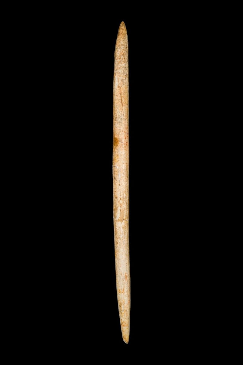 Long, tapered antler spear point