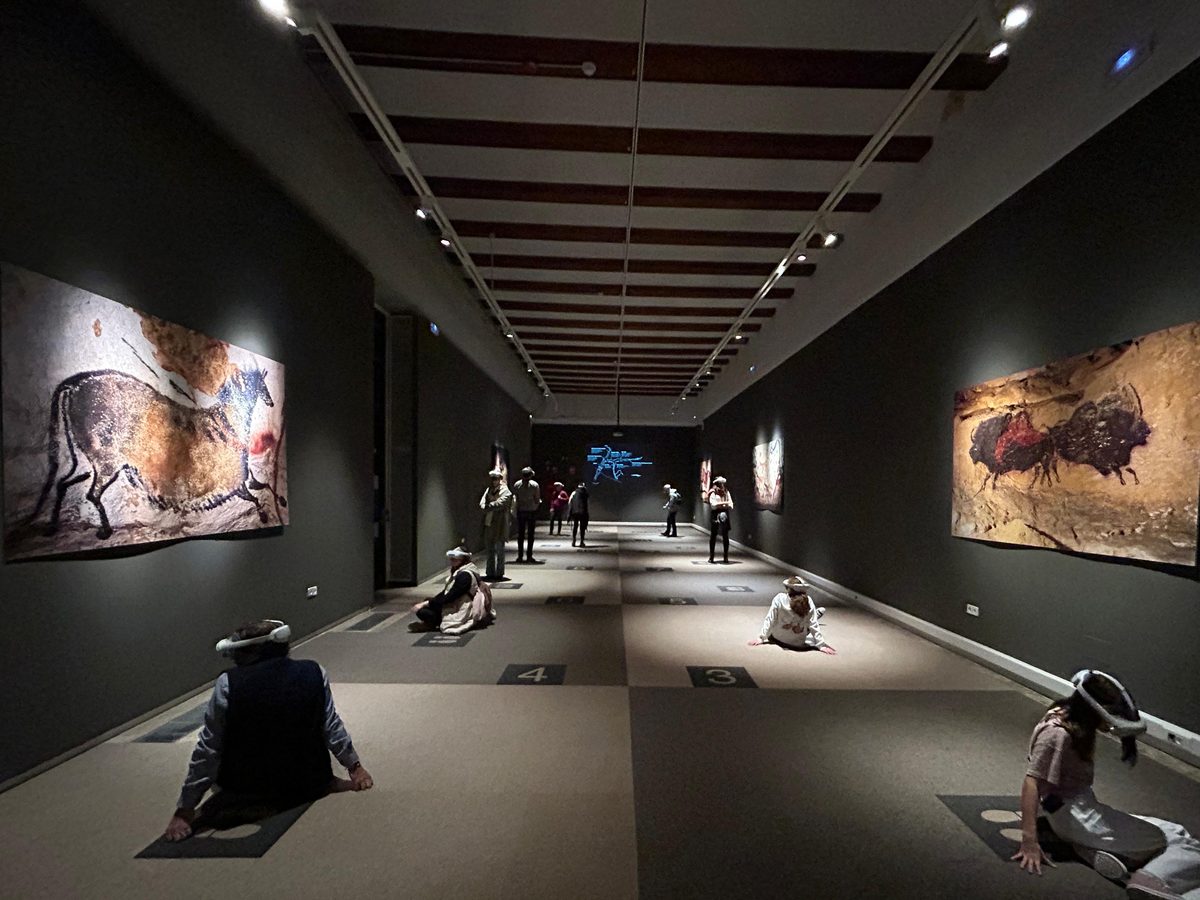 The virtual reality experience at the Museum of Prehistory of Valencia